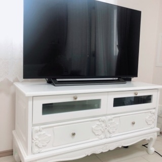 配送のみ】ヴィオレッタ 105cm幅 テレビ台 TVボード アンティーク ロココ