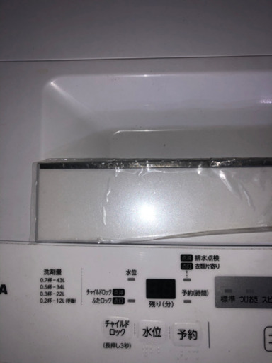 ★ 2019年製 TOSHIBA 東芝 4.5kg 全自動 洗濯機 AW-45M7 ホワイト パワフル洗浄
