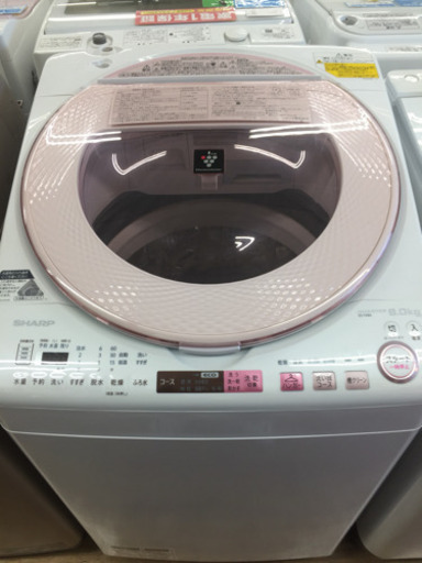 ＳＨＡＲＰ（シャープ）の縦型洗濯乾燥機２０１６年製（ＥＳ－ＴＸ８Ａ－Ｐ）です。【トレファク東大阪店】