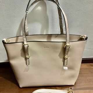 バルコス 2ウェイ レザーバッグ アイボリー