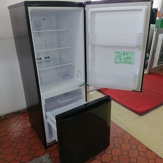 ID967502  2ドア　三菱　146L　2017年製　MR-P15C-B MR-P15C-S 冷蔵庫 ピュアシルバー [146L /2ドア /右開きタイプ] 三菱