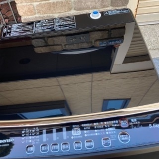 【RKGSE-531】特価！ハイセンス/Hisense/5.5kg洗濯機/HW-G55E5KK/中古/2019年製/当社より近隣無料配達OK！