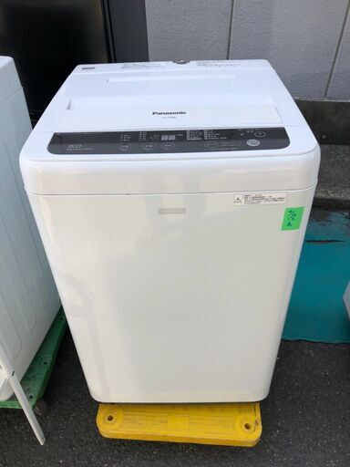 ☆中古 激安! 　Panasonic パナソニック　全自動洗濯機　5.０kg 　2015年製　NA-F50B8C　幅56㎝×奥行58㎝×高さ880㎝ 　【KBD108】　￥1,0800円！!