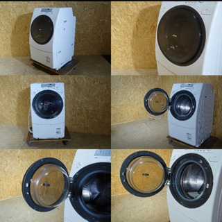 ドラム式洗濯乾燥機 希少品★AQUA AWD-AQ350ドラム式洗乾機(9.0k)左開き★オゾンで洗う★エアーウオッシュ★オゾンスチーム★