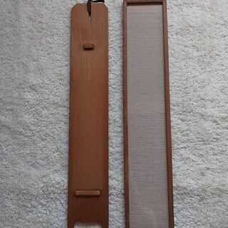 シンプルな短冊掛け2枚　木製　額縁　フレーム　アンティーク