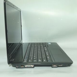 送料無料 HDD640GB ブラック ノートパソコン 中古良品 15.6型 NEC LS150CS1YB Celeron 4GB DVDマルチ 無線 Windows10 LibreOffice