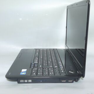 送料無料 HDD640GB ブラック ノートパソコン 中古良品 15.6型 NEC LS150CS1YB Celeron 4GB DVDマルチ 無線 Windows10 LibreOffice