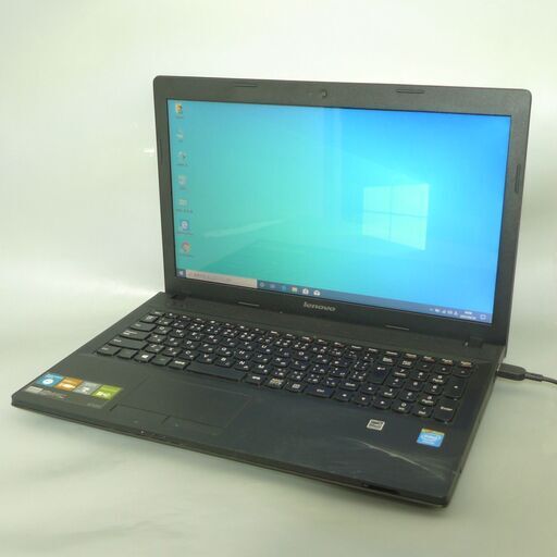 送料無料SSD128GB 1台限定 中古良品 ノートパソコン 15.6型 Lenovo G500 Celeron 4GB DVDマルチ 無線 カメラ Windows10 LibreOffice