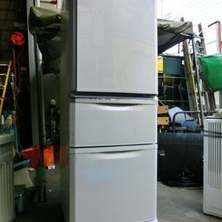 【ネット決済】D257　三菱　３ドア　冷蔵庫　３３５L 　 型番...