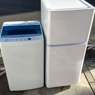 清掃済み♪美品高年式♪Haier121L冷蔵庫とHaier