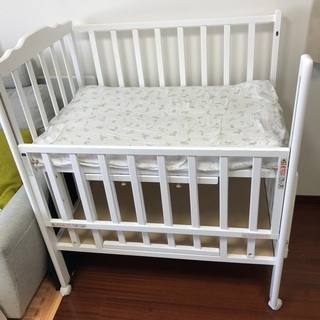 Wオープン腰楽ハイミニベッド　ベビーベッド　ハイタイプ 大和屋】Wオープン 腰楽ハイミニベッド - N