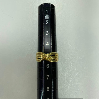 【中古品】K18 デザインリング 5号 2.7g［51］