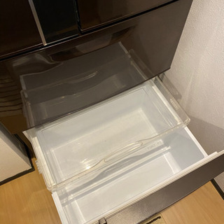 三菱 6ドア冷凍冷蔵庫 MR-JX52W-B 520L ウッドブラウン 美品 13年製