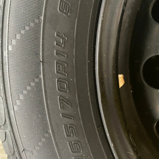 アクアなどコンパクトカー　タイヤセット　ダンロップエナセーブEC204 165/70-14 取り外したタイヤ4本処分込み