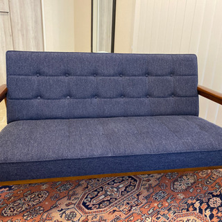 カリモク60 Kチェア 2シーター・タープブルー