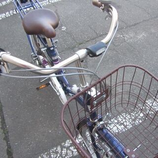 自転車 24インチ シティサイクル ６段切替 フィオナ カゴ付き 札幌市北 