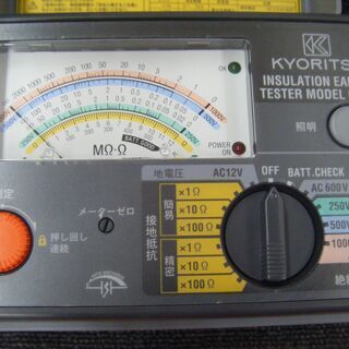 共立　6018　アナログ絶縁・設置抵抗テスター　中古・美品 共立 6018 アナログ絶縁・設置抵抗テスター 中古・美品