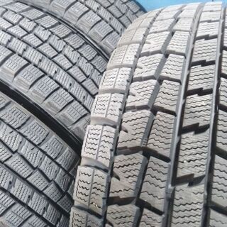 冬 ハスラー 黒ホイール【富山】14インチ Ｋｅｉ ケイ フレア 冬 ダンロップ 165/70Ｒ14 中古 4本 ブラック 黒スチールホイール