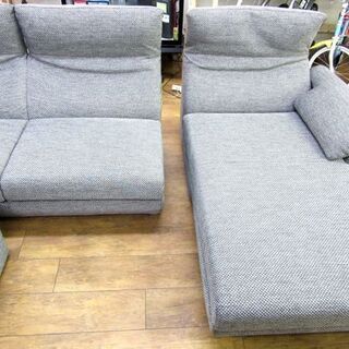 HUKLA 3人掛け カウチソファ T969 カノッサ リクライニング L字