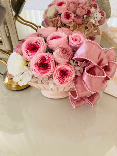 ロココ調プリザーブド Flowerアレンジ新品