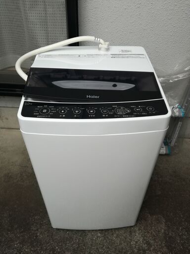 美品 ハイアール 5.5kg全自動洗濯機 JW-C55D 2019年製 風乾燥 しわケア脱水 槽洗浄