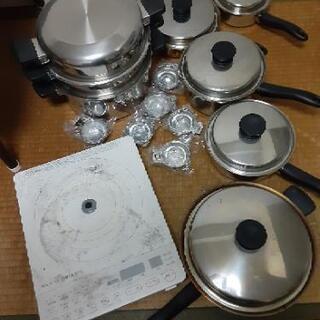 アムウェイ クィーン eインダクションレンジ+アムウェイ クィーン ２１ピースセット