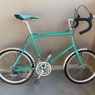BIANCHI Lepre ミニベロ アルミフレーム チェレステ　改造あり