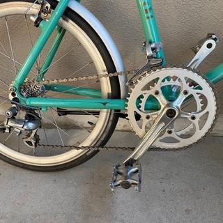 BIANCHI Lepre ミニベロ アルミフレーム チェレステ　改造あり