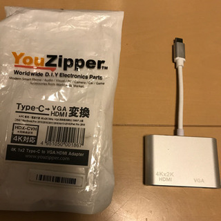 TypeC → VGA HDMI 変換ケーブル