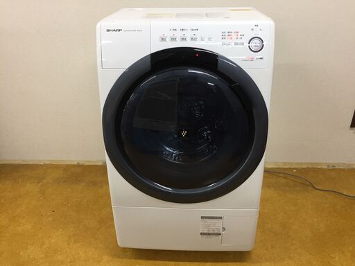 SHARP ドラム式洗濯乾燥機　ES-S7D-WL