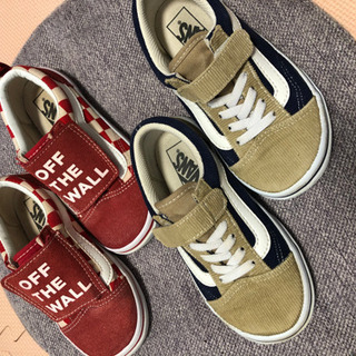 【お譲り先決まりました】VANSスニーカー 18センチ2足セット