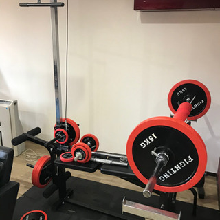FIGHTING ダンベル バーベル セット　トレーニングベンチ