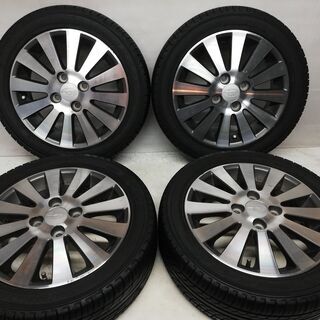 ★タイヤ・ホイール 4本セット★ 165/55R14 ヨコハマタイヤ 70~80% 14x4.5J スバル純正 4H 100 ～横浜市旭区 ズーラシア近く～