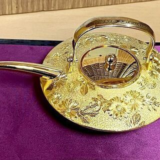 レア 天皇陛下御即位五十年 昭和元号五十年記念 黄金菊花ひさげ揃 長寿