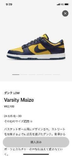 NIKE DUNK Michigan バーシティメイズ | noonanwaste.com