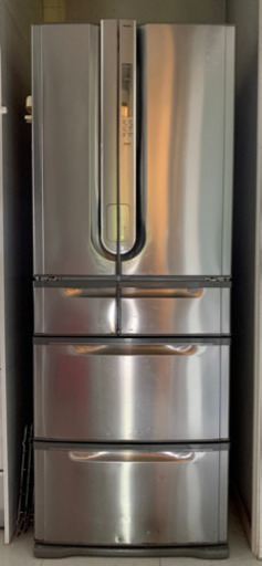 6ドア冷凍冷蔵庫 GR-W50FB 約500L 2006年製 電動タッチオープン＆オートクローズドア/システムレール