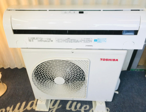 美品❗️高年式の冷暖房エアコン❄️TOSHIBA✨分解清掃済 主に6畳用同エアコン在庫残り2台