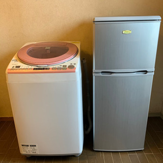 SHARP洗濯機2013 8kg アビテラックス冷蔵庫2011 128L