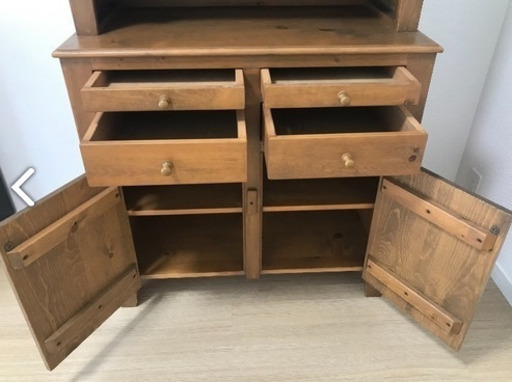 アンファン コーハウス アントステラ パイン材 食器棚 カップボード 棚