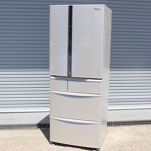 T886)★美品★Panasonic ノンフロン冷凍冷蔵庫 NR-F507T 501L 6ドア 収納量センサー 大容量 パナソニック 2013年製