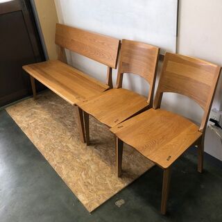ダイニング ベンチ チェア 椅子 イス 木製 家具 インテリア ...