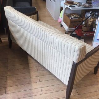 2人掛けｿﾌｧｰ ﾍﾞｰｼﾞｭ×ﾀﾞｰｸﾌﾞﾗｳﾝ 【ﾄﾚﾌｧｸ桶川店】
