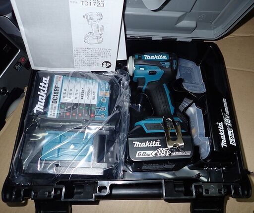 札幌 makita マキタ 18V 充電式インパクトドライバ TD172DRGX ブルー