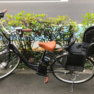【ネット決済】【取引中】電動自転車、子乗せ付き　26インチ