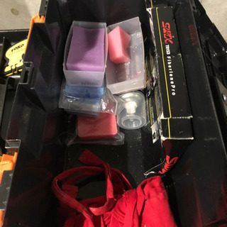 スキーのホットワックス一式