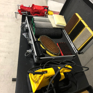 スキーのホットワックス一式