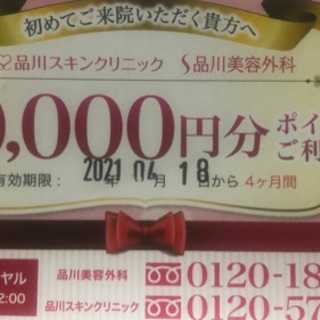 品川美容外科、品川スキンクリニック１万円割引クーポン