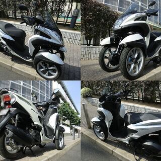 ★普通免許仕様トリシティ125ワイドトレッド！LED/ナックルガード/キャリア★東京/大田区【下取OK】