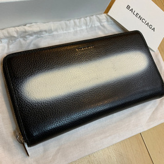 【美品SAランク✨】バレンシアガ　スプレー　ラウンドファスナー　長財布