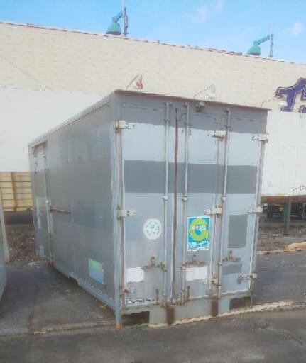 【香取市山之辺】【横スライド扉付き】【3t車でも配送可】鍵穴付き ドライコンテナ 長さ約460cm×幅188cm×高さ235cmくらい 配送可 No.M-13